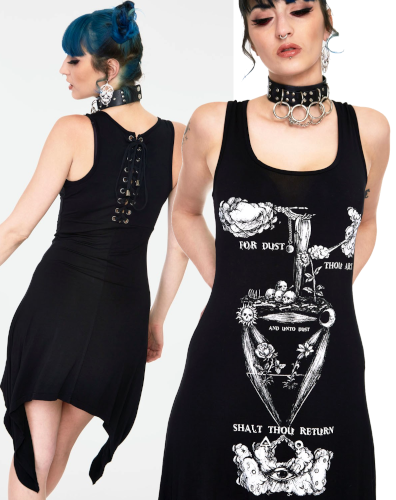 Alchemical recipe dress with back ties